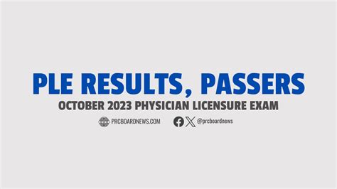 oct 2023 ple result|PLE RESULT: October 2023 Physician board exam list of passers, top 10.